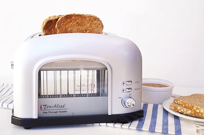 iTouchless SHT2GS 2-Slice See-Through Smart Toaster Silver