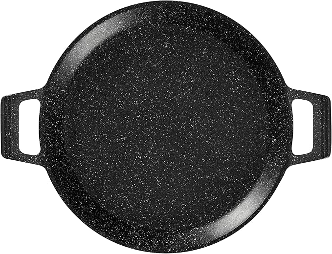 Pradel Excellence - 52415M - Pizza Dish 32 cm Stone Look Cast Aluminium Suitable for All Heat Sources Including Induction