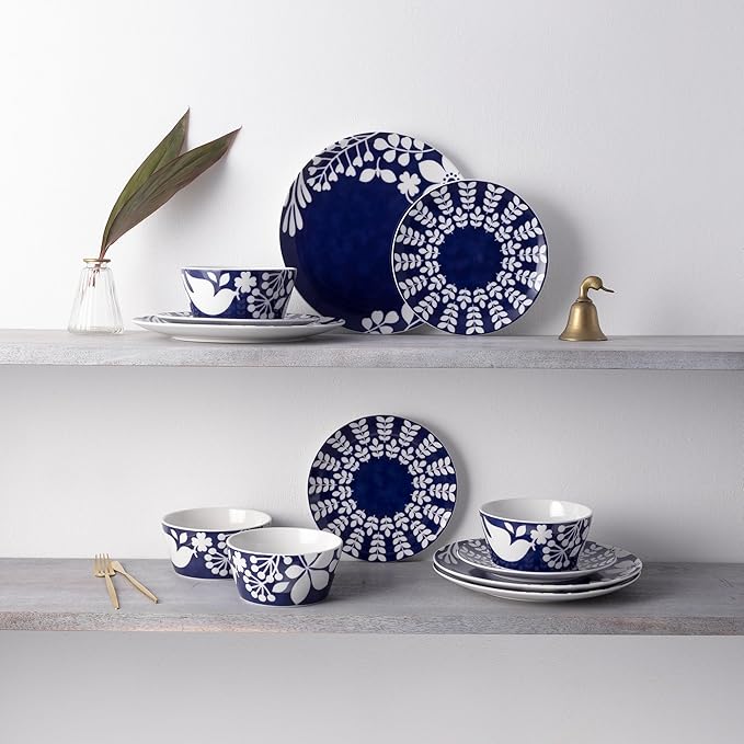 Noritake Bluefjord 12-Piece Dinneware Set Service for 4