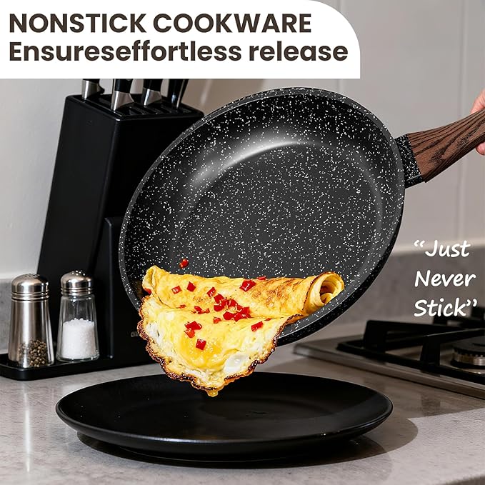 Pots and Pans Set Non Stick 31 Piece Kitchen Induction Cookware &amp Bakeware Set Nonstick Kitchen Cooking Pans Set with Frying Pans Set Grill Pan Saucepan Baking Sheet &amp Utensils PFOA Free