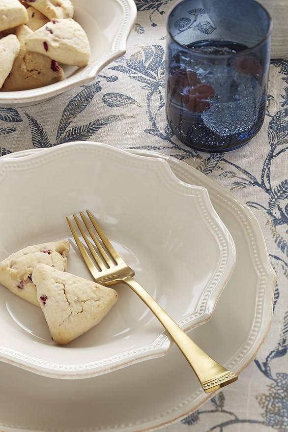 Lenox 895713 French Perle Bead Pasta Bowls Set Of 4