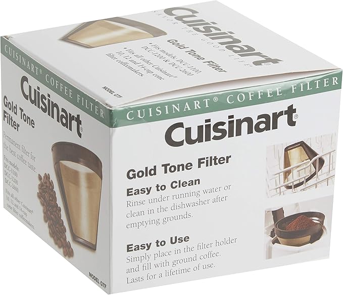 Cuisinart 12-Cup Programmable Coffeemaker Bundle with Gold Tone Filter