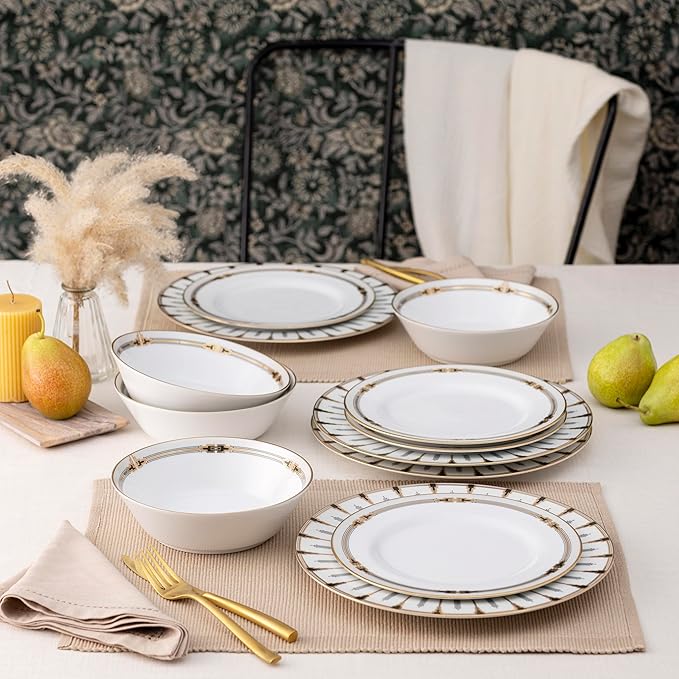 Noritake Empire Gold 12-Piece Dinnerware Set Service For 4