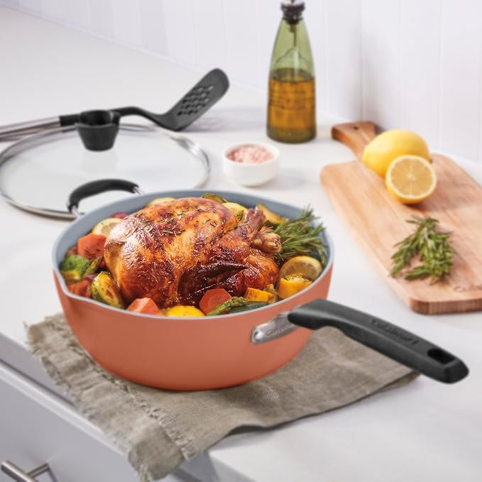 Cuisinart Preferred Pan 4-Pc Set - Sienna Sky (4.5 Qt. Multi-Purpose Pan w/Cover Steamer Slotted Turner)