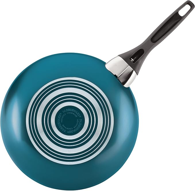 Farberware 20361 Dishwasher Safe Nonstick Cookware Set / Pots and Pans Set - 15 Piece Blue