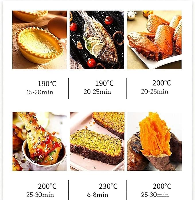 AMNOOL Automatic Mini Oven12L Electric Oven Multifunction Baking Machine 1000W Cake Pizza Oven 30 Minutes Timing Kitchen Convection Oven Aesthetic and Practical-1*