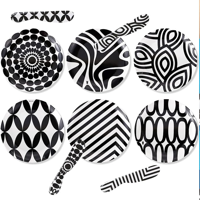 French Bull 12-Piece Entertaining Set – Black &amp White Medium