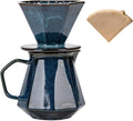 Pour Over Coffee MakerCeramic Coffee Maker With 40 pcs Paper Filter20oz/600ml Pour Over Coffee Dripper