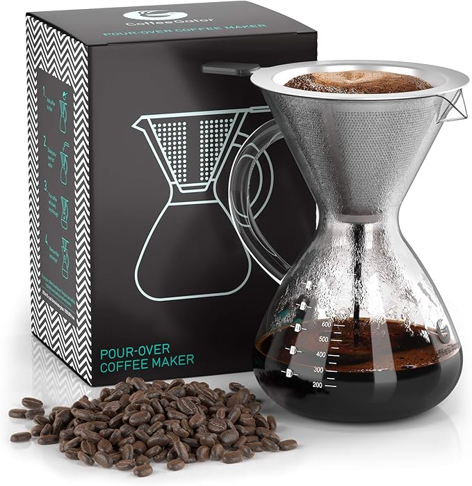 Coffee Gator Pour Over Coffee Maker 27oz 800ml Gooseneck Kettle 40oz Stainless Steel