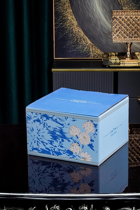 Artistic Bone China Dinnerware Set with Gold Trim Crafted with Traditional Chinese Artistry Glazed Inner Patterns Service for 4 – Maple Leaf Collection