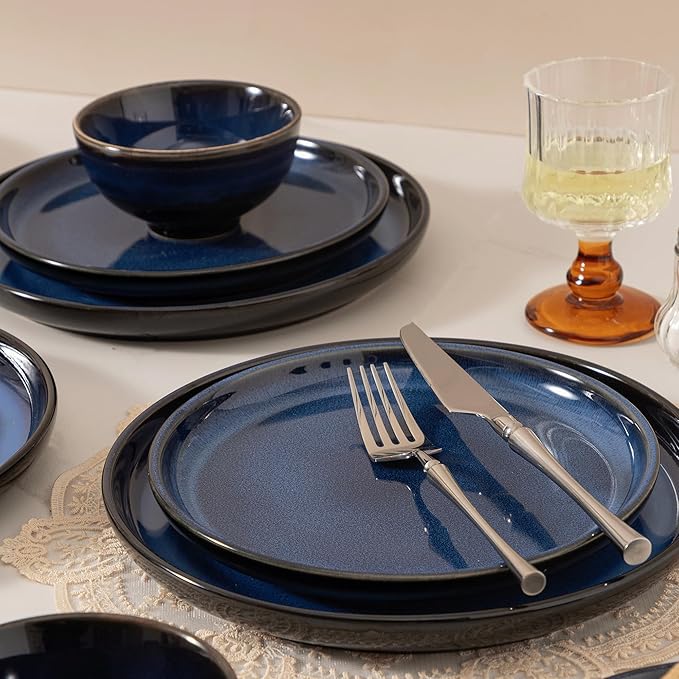 Dinnerware sets plates and bowls sets modern platesCeramic Dinnerware Sets12 Pieces Porcelain Lightweight PlatesScratch Resistant Dish Set (style - 8 4 - Set (12pcs))