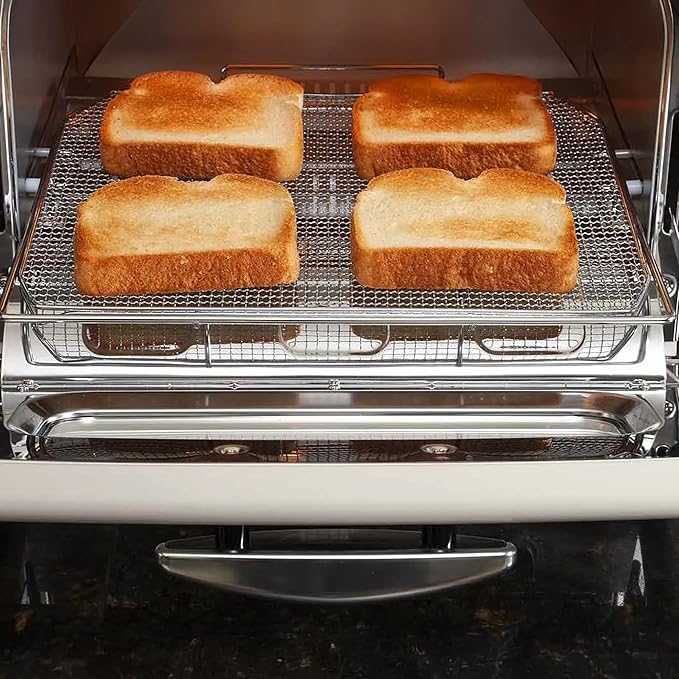 Graphite Heating Technology Pop-Up Toaster w/7 Heat Settings 3 Toasting Functions &amp Unique Bagel Mode Olive Green