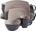 Gibson Elite Soho Lounge Dinnerware Set Service for 4 (16pcs) Matte Taupe