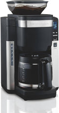 Hamilton Beach 45400 12 Cup Programmable Coffee Maker Automatic Grounds Dispensing for Pre-Ground Coffee Black
