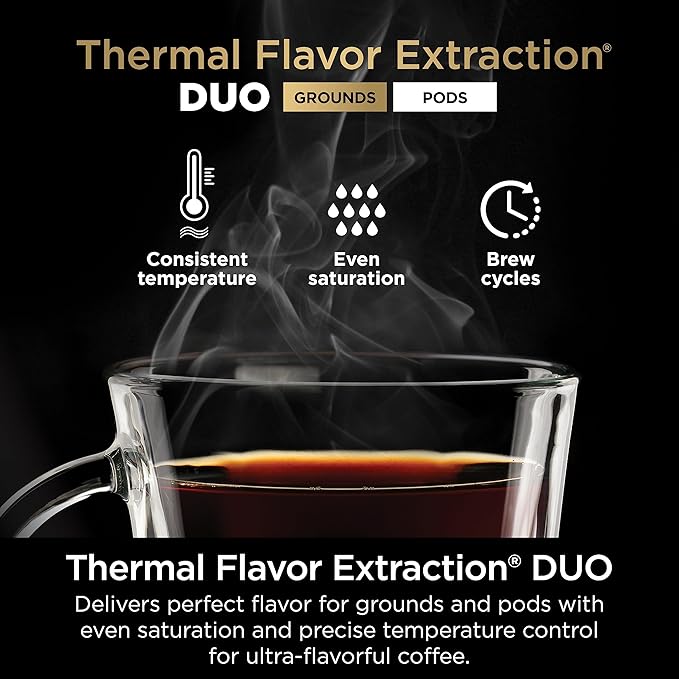 Ninja | Drip Coffee Maker | DualBrew Pro Hot &amp Iced Coffee Machine | Use with K-Cup Coffee Pods | 3 Brew Styles (Classic Rich &amp Iced) | 60oz Removable Reservoir &amp Dishwasher Safe | Black