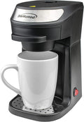 Brentwood TS-111BK Single Serve Coffee Maker with Mug 1 milliliters Black