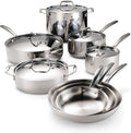 Tramontina Signature Tri-Ply Clad Stainless Steel 13-Piece Cookware Set with Lids Pots and Pans Kitchen Set Induction-Ready Dishwasher-Safe NSF-Certified