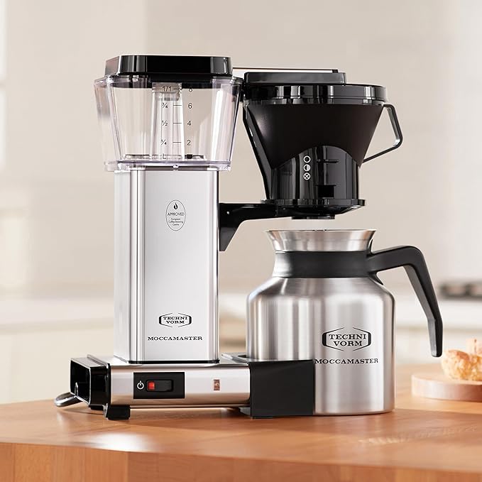 Technivorm Moccamaster 79212 KBTS Coffee Brewer 32 oz Polished Silver