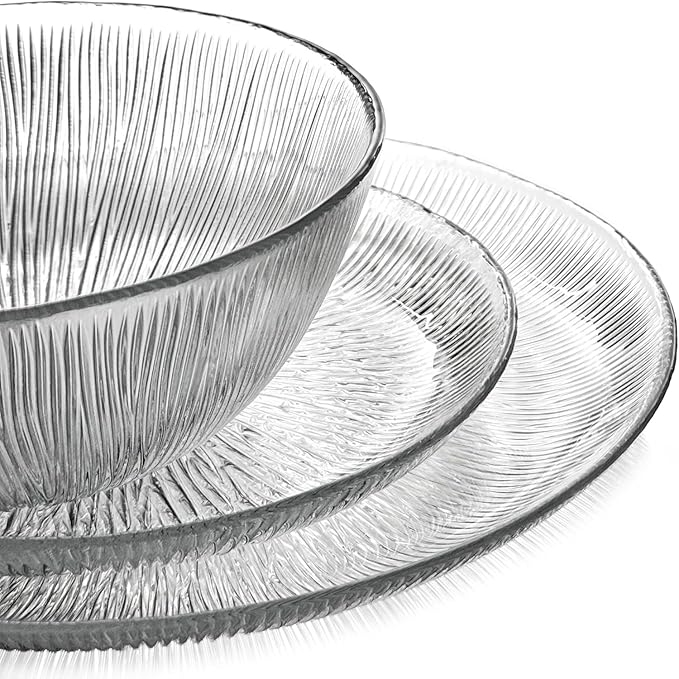 CASCATA 12 pcs. Glass Dinnerware Set
