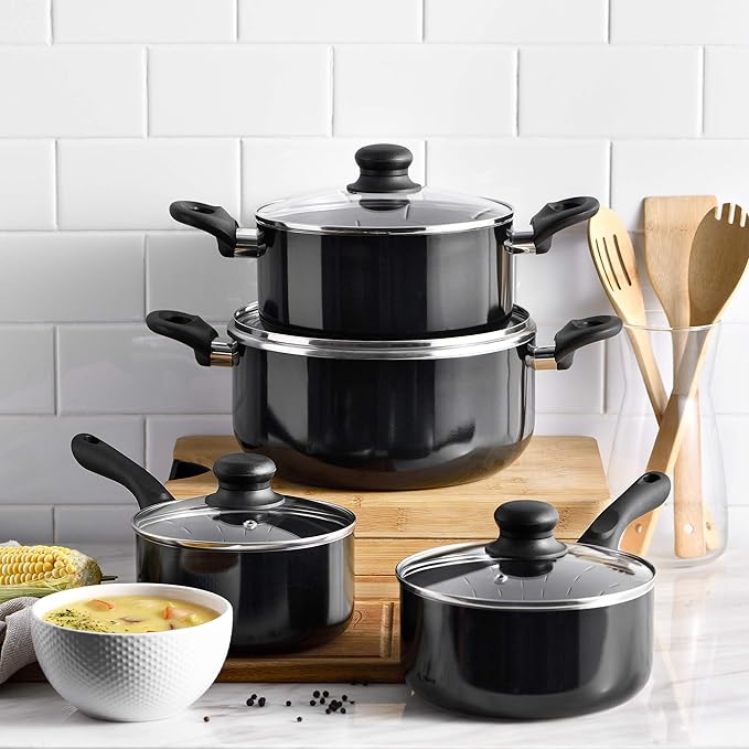 San Ignacio 8 Piece Aluminum Pressed Induction Cookware Set