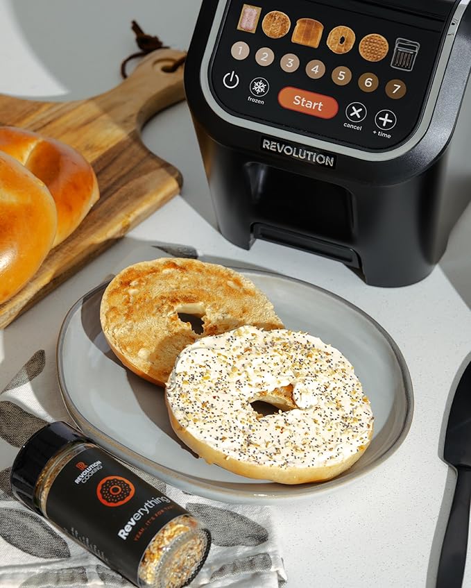 Revolution R90 Digital Toaster – 2-Slice High-Speed Toaster with Patented InstaGLO 2.0 Technology – Toast Bread Bagels Waffles Muffins Tortillas Pastries – Matte Black