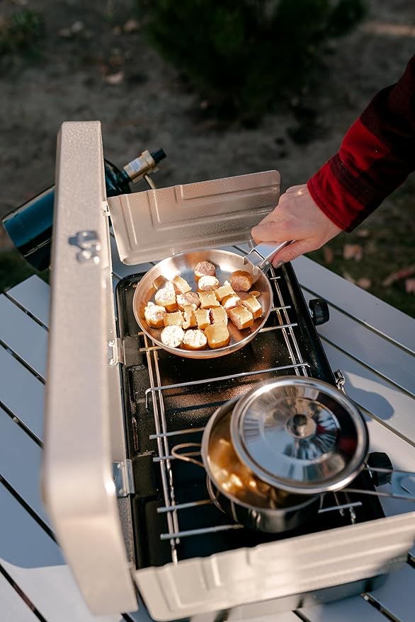 Stansport Deluxe Polished Outside Aluminum Cook Set 8-Piece