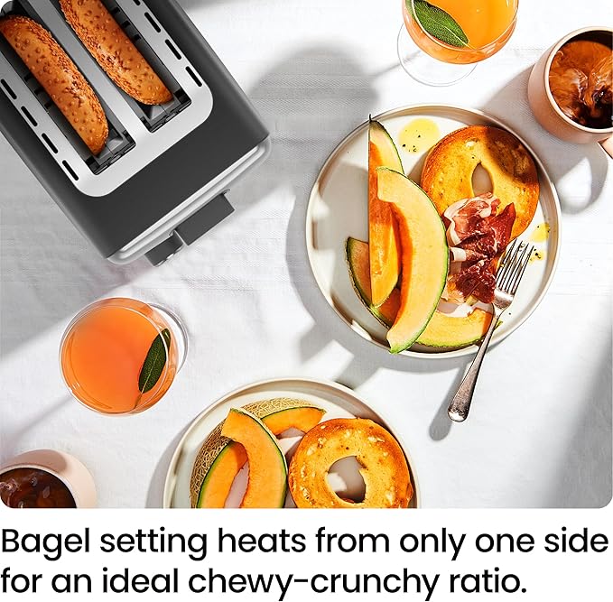 Chefman 2 Slice Toaster 7 Shade Settings Removable Crumb Tray Thick Bread and Bagel Toaster with Defrost and Cancel Buttons – Black