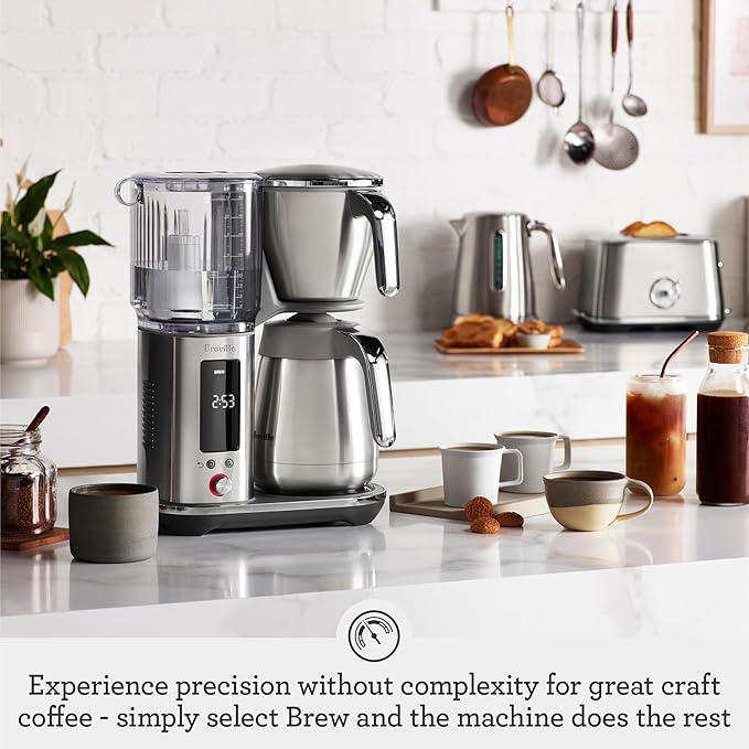 Breville Luxe Drip Coffee Machine BDC465BTR Black Truffle Thermal Carafe
