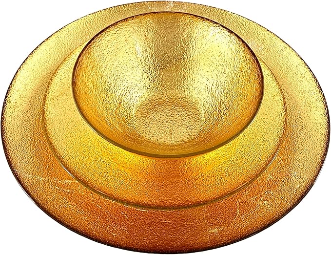 AURA 12PC Dinnerware Set Gold