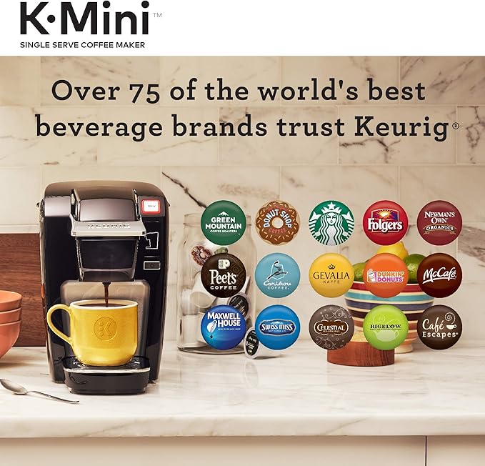 Keurig K-Mini K15 Single Serve K-Cup Pod Coffee Maker Black