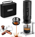 HIBREW H4C Ultra - Portable Electric Espresso Maker 51mm Bottomless Professional Coffee Maker USB-C Rechargeable for Ground Coffee Compact for Home and Travel with Foldable Holder &amp Carrying C