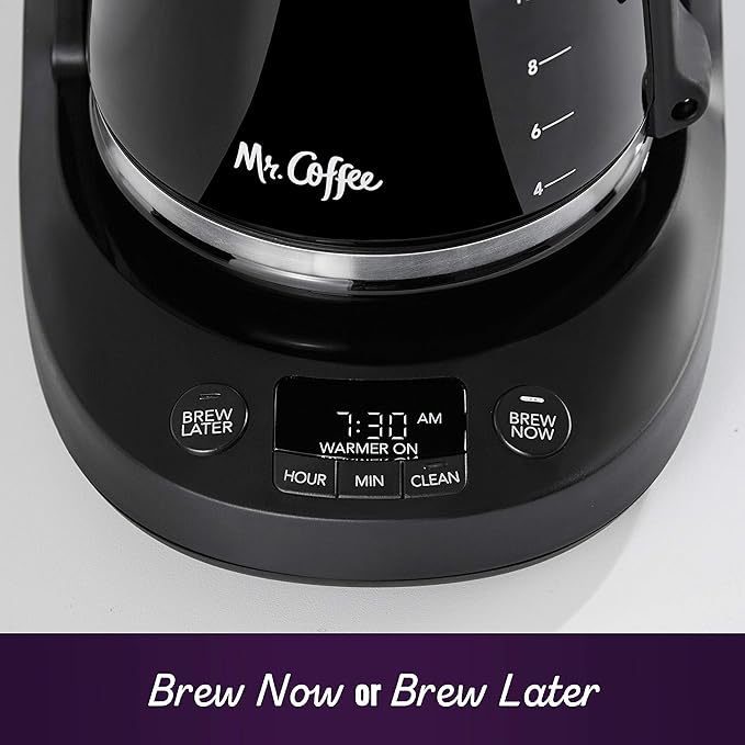 Mr. Coffee 12 Cup Dishwashable Coffee Maker with Advanced Water Filtration &amp Permanent Filter