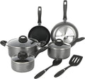 Oster Clairborne 10 Piece Aluminum Cookware Set W/Tools
