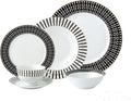 24 Piece Dinnerware Set-Fine China Service for 4 by Lorren Home Trends
