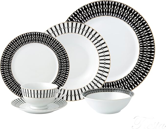 24 Piece Dinnerware Set-Fine China Service for 4 by Lorren Home Trends