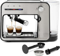 Mixpresso Professional Espresso Machine for Home 15 Bar with Milk Frother Steam Wand Espresso Maker with Double-Cup Splitter 1450w Fast Heating Cappuccino &amp Latte machine 37Oz Water Tank
