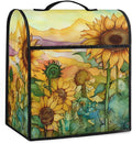 cfpolar Kitchen Aid Mixer Cover Compatible with 6-8 Quarts Watercolor Sunflower Plant Stand Mixer Cover Kitchen Aid Mixers Accessories Appliance Organizer Bag Dust Covers with Zipper Pocket