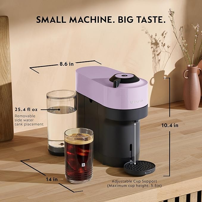 Nespresso Vertuo Pop+ Bundle by Breville Lilac