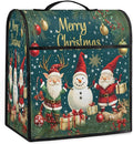 cfpolar Kitchen Aid Mixer Cover Compatible with 6-8 Quarts Christmas Santa Claus Snowman Stand Mixer Cover Kitchen Aid Mixers Accessories Appliance Organizer Bag Dust Covers with Zipper Pocket