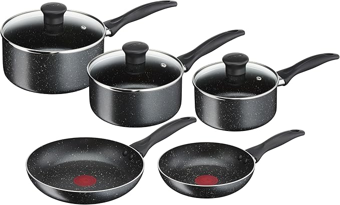 Tefal Origins 5 Piece Stone Pots and Pans Set