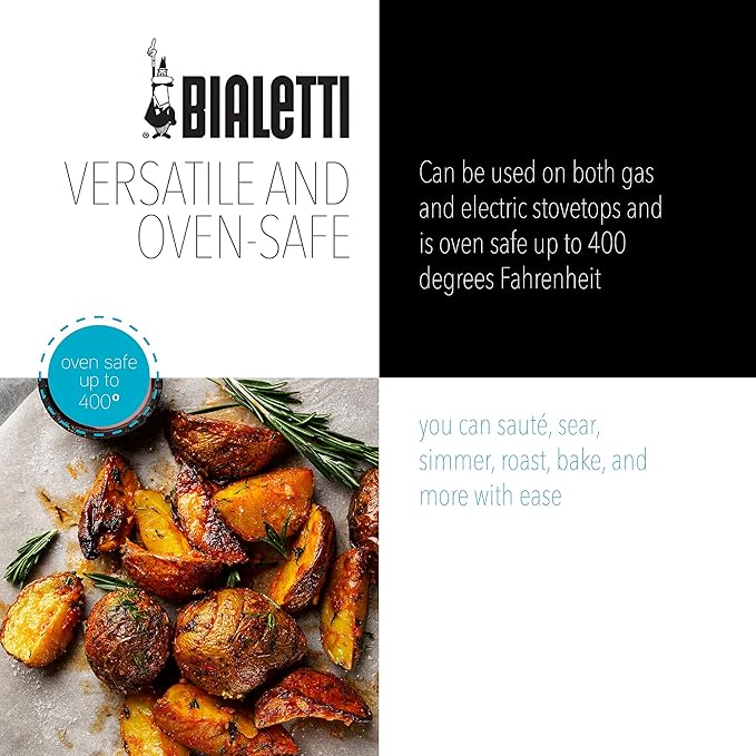 Bialetti Impact Textured Nonstick Oven-Safe 11in Stir Fry Pan Gray