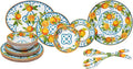 Le Cadeaux Luxury Melamine 16 Piece Dinnerwear Set Service for 4 Valencia