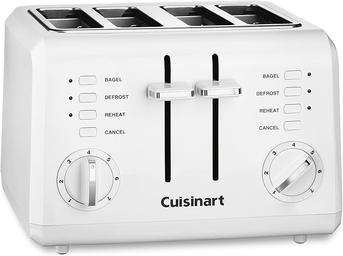 Cuisinart 4-Slice Toaster (CPT-142P1) and Electric Can Opener (CCO-50N) Bundle White