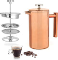 Mixpresso Stainless Steel French Press Coffee Maker 26 Oz 770 ml Double Wall Insulated French Press Stainless Steel Easy Clean Tea Brewer Easy Press Durable Metal Coffee Press