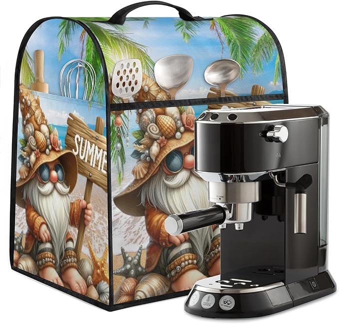 cfpolar Kitchen Aid Mixer Cover Compatible with 6-8 Quarts Summer Gnome Ocean Stand Mixer Cover Kitchen Aid Mixers Accessories Appliance Organizer Bag Dust Covers with Zipper Pocket