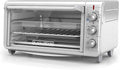 BLACK+DECKER Crisp 'N Bake Air Fry Countertop Convection Toaster Oven XL Capacity 8-Slice 5-in-1 Fits 9” x 13” pan12” Pizza 60-Min Timer Bake Broil Air Fry Toast Keep Warm Stainless Steel