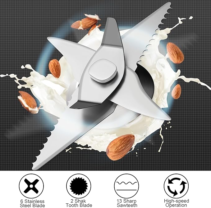 𝟲 𝗶𝗻 𝟭 Nut Milk Maker Machine 20 oz(600ml) Homemade Almond Soy Oat Plant-Based and Non-Dairy Beverages Almond Miilk Makerr Delay Start/Boil Water/Keep Warm Soy Milk Machine Nut Milk Bag