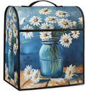 cfpolar Kitchen Aid Mixer Cover Compatible with 6-8 Quarts Daisy Oil Painting Flower Stand Mixer Cover Kitchen Aid Mixers Accessories Appliance Organizer Bag Dust Covers with Zipper Pocket