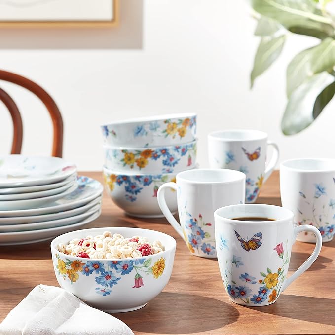 Pfaltzgraff 5184213 Annabelle Dinnerware Set 16 Piece Multicolored