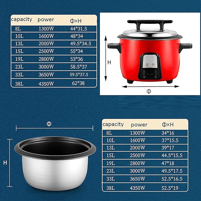 Rice Cooker and Steamer (8L) ()